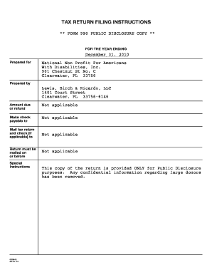 Form 990 Public Disclosure Copy