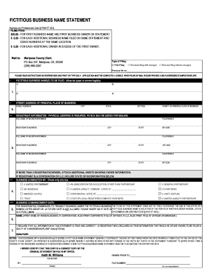 California Fictitious Business Name Statement