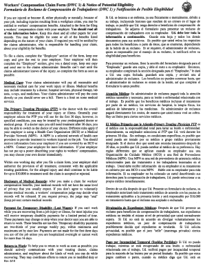 Workers' Compensation Claim Form (DWC 1)