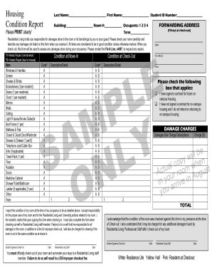 Residential Living Condition Report Form