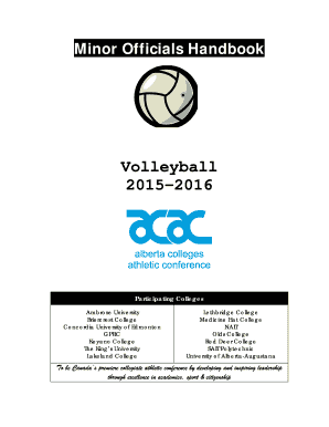 ACAC Volleyball Game Day Handbook