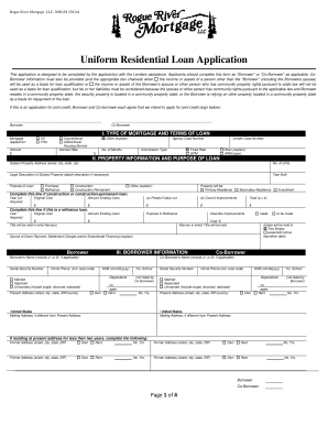 Uniform Residential Loan Application