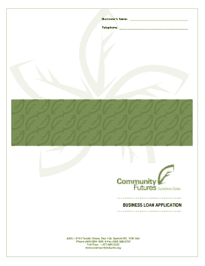 Business Loan Application