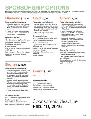 JEA/NSPA Spring National High School Journalism Convention Exhibiting/Sponsorship Contract