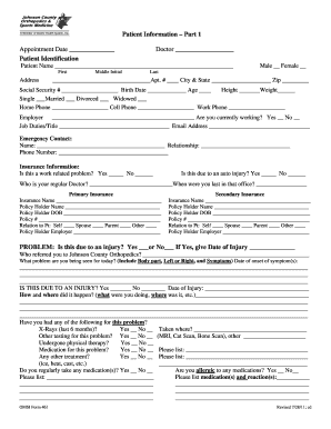 Patient Information Form