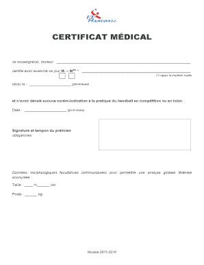 Certificat Médical