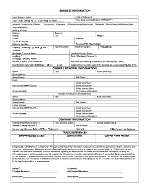 Business Loan Application Form