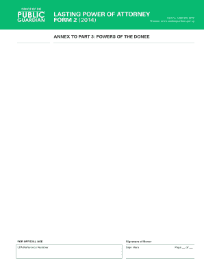 Lasting Power of Attorney Form 2