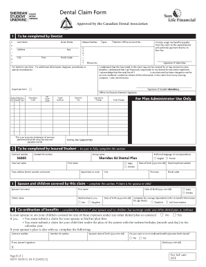 Dental Claim Form