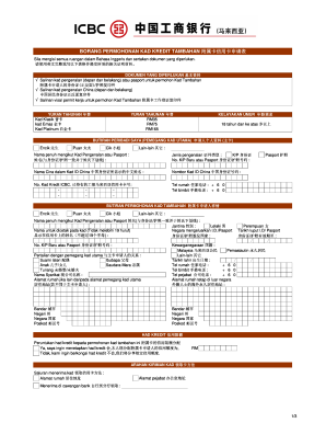 Additional Credit Card Application Form