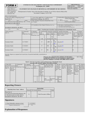 SEC Form 4 Statement of Changes in Beneficial Ownership