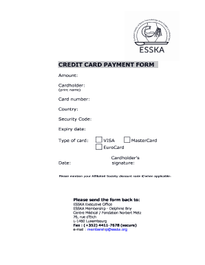 Credit Card Payment Form