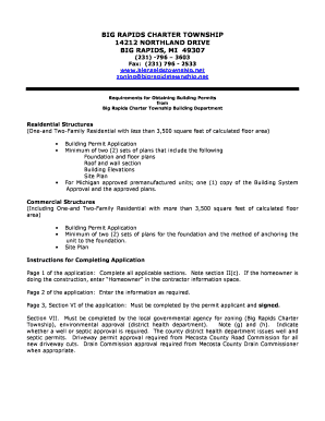 Michigan Building Permit Application