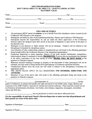 MWCYPD Registration Form