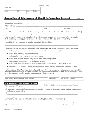 Patient Health Information Disclosure Request Form