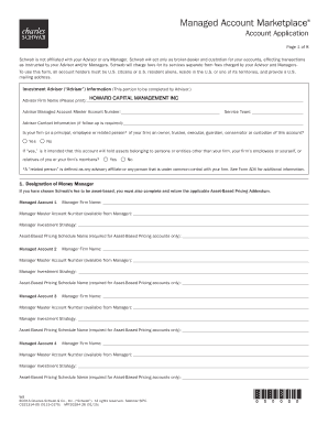 Charles Schwab Managed Account Application