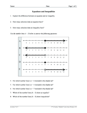 Fillable Online Explain The Difference Between An Equation And An Inequality Fax Email Print Fillable Online Explain The Difference Between An Equation And An Inequality Fax Email Print