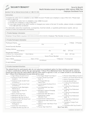 Health Reimbursement Arrangement Enrollment Form