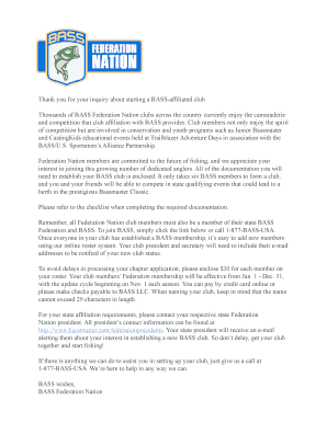 BASS Federation Nation Club Application
