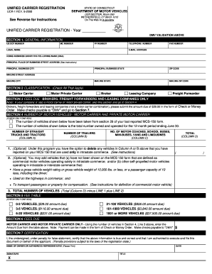 Unified Carrier Registration Form