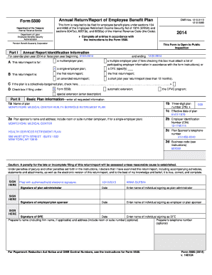 Form 5500 Annual Return/Report of Employee Benefit Plan