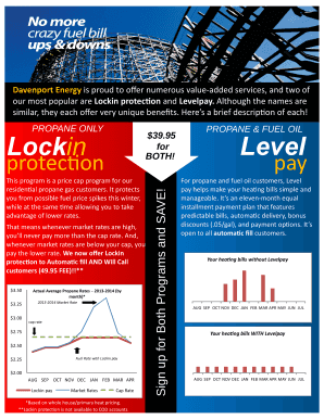 Davenport Energy Lockin Protection and Levelpay Enrollment Form