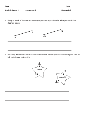 Grade 8 Module 2 Problem Set 1