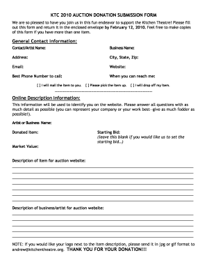 KTC 2010 AUCTION SUBMISSION FORM.doc - kitchentheatre