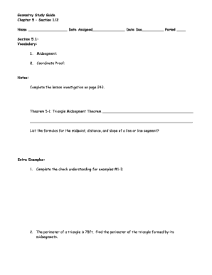 Geometry Study Guide