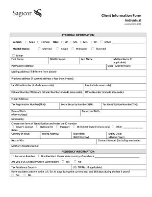 Client Information Form