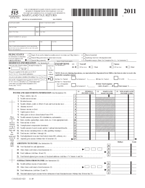 Maryland Nonresident Tax Return