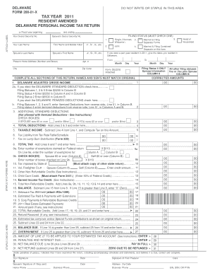 Delaware Personal Income Tax Return