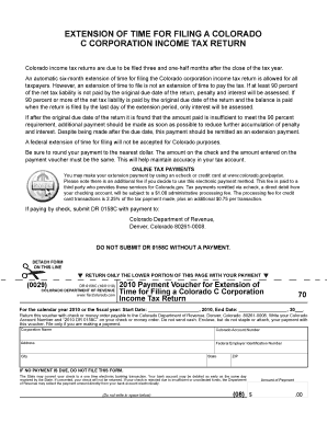 Colorado C Corporation Income Tax Return Form 112