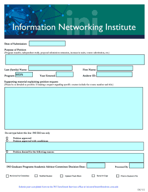 Academic Petition Form