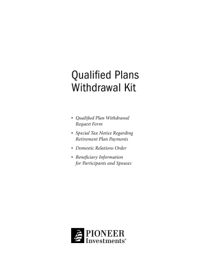 Qualified Plan Withdrawal Request Form
