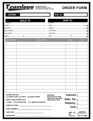 Order Form