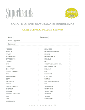 SOLO I MIGLIORI DIVENTANO SUPERBRANDS