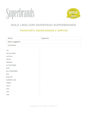 SOLO I MIGLIORI DIVENTANO SUPERBRANDS