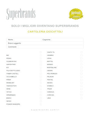 Superbrands Nomination Form
