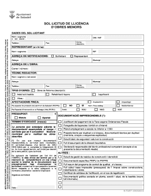 Minor Works License Application