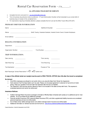 122 printable car rental agreement forms and templates