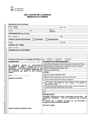 Immediate Construction License Application