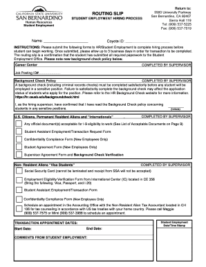 Student Employment Hiring Process