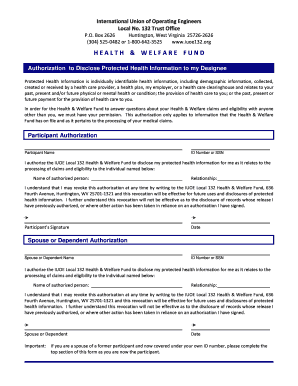 Health Information Disclosure Authorization