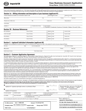 Esso Business Account Application