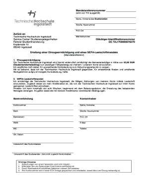 SEPA-Lastschriftmandat