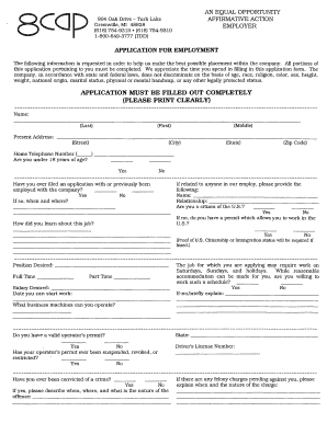 Employment Application Form