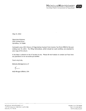 Form 990 Exempt Organization Tax Return