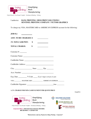 Printing Service Payment Authorization