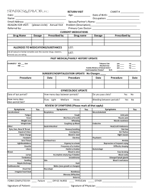 Patient Medical History Form